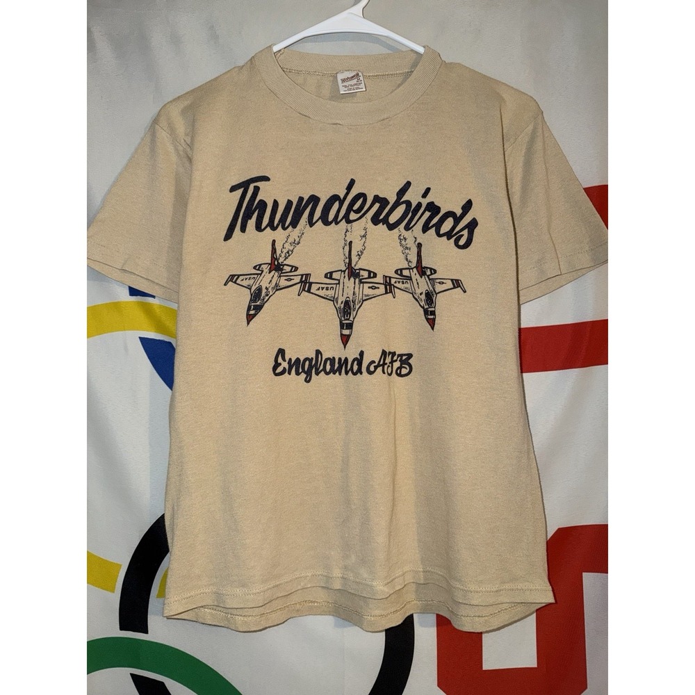 Vintage USAF Thunderbirds T Shirt Medium Sportswear 80s England AFB